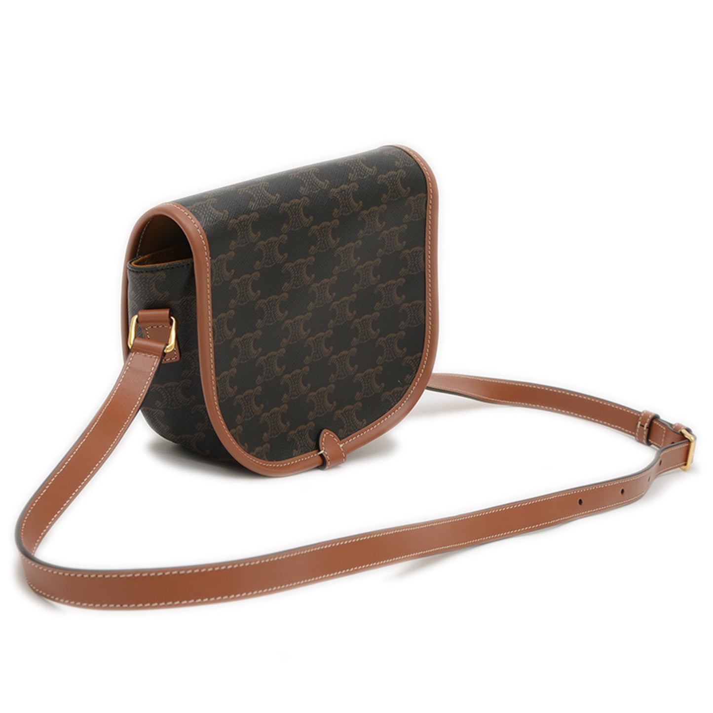 Celine Canvas Brown Shoulder Bags