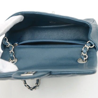 Chanel Calfskin Blue Shoulder Bags