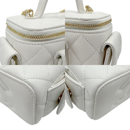 Chanel Calfskin White Shoulder Bags