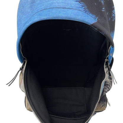 Saint Laurent Nylon Blue Backpacks