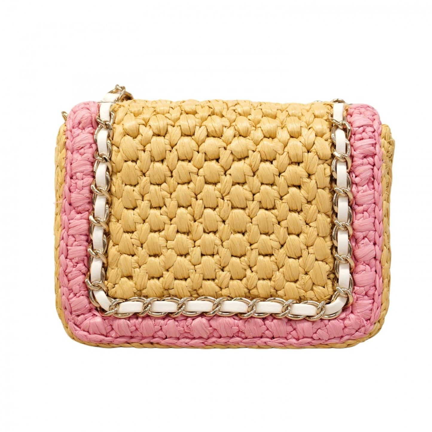 Chanel Woven Fabric Brown Shoulder Bags