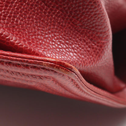Chanel Calfskin Red Shoulder Bags