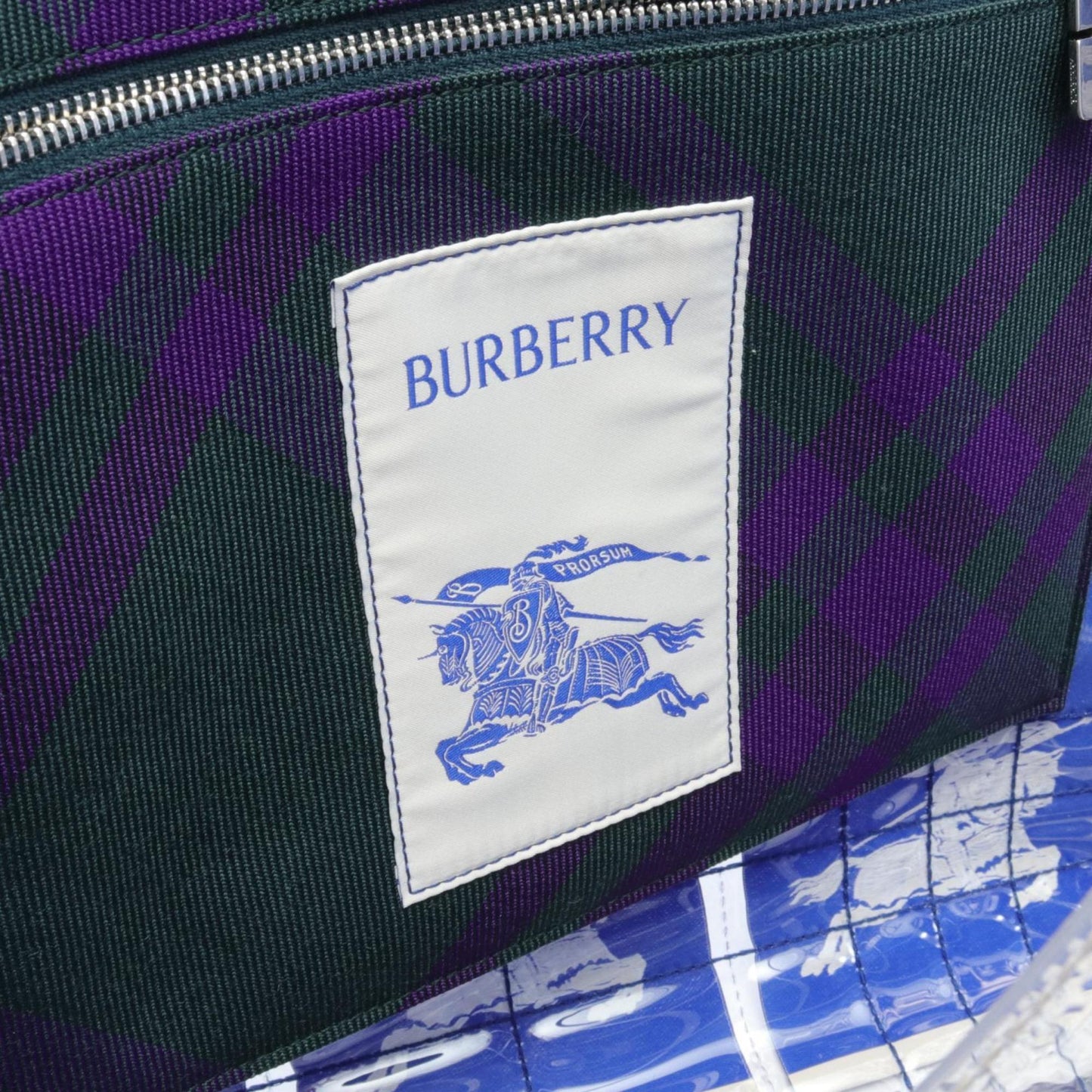 Burberry Pvc Blue Tote Bags