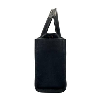 Versace Canvas Black Tote Bags