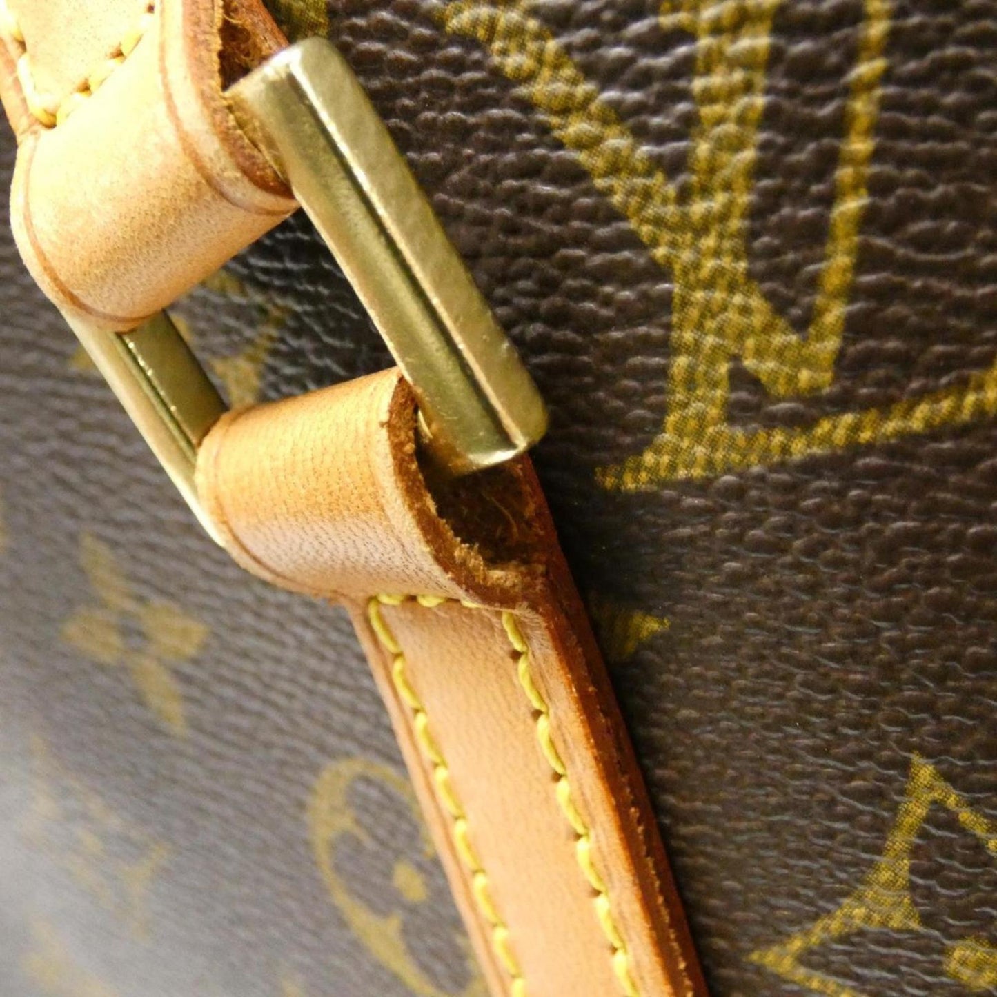 Louis Vuitton Coated Canvas Brown Handbags