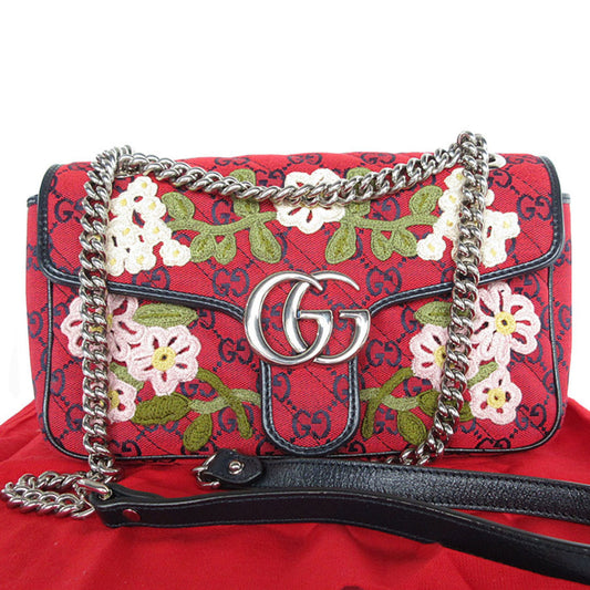 Gucci Canvas Red Shoulder Bags