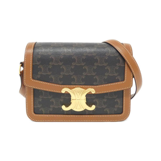 Celine Coated Canvas Gray Shoulder Bags