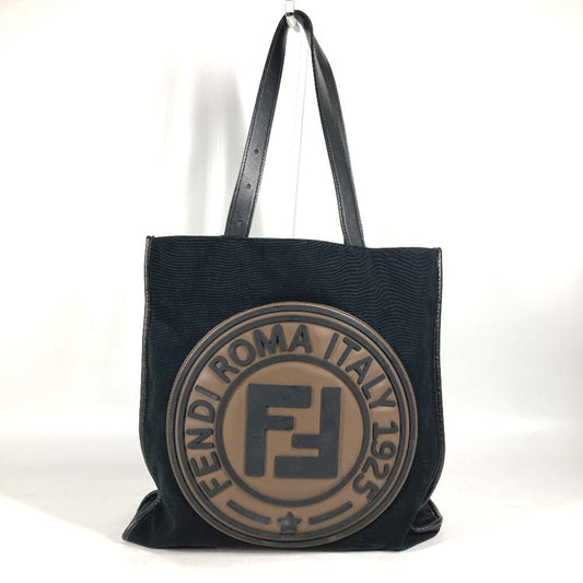 Fendi Canvas Black Shoulder Bags