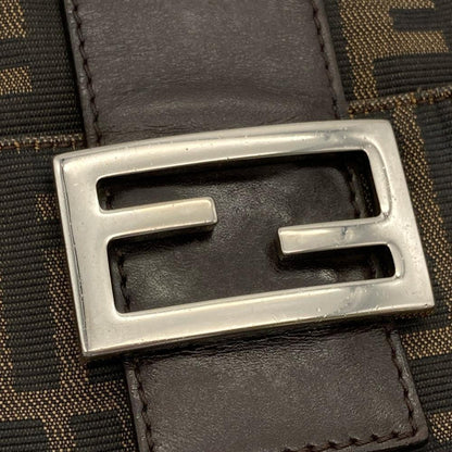 Fendi Canvas Brown Shoulder Bags