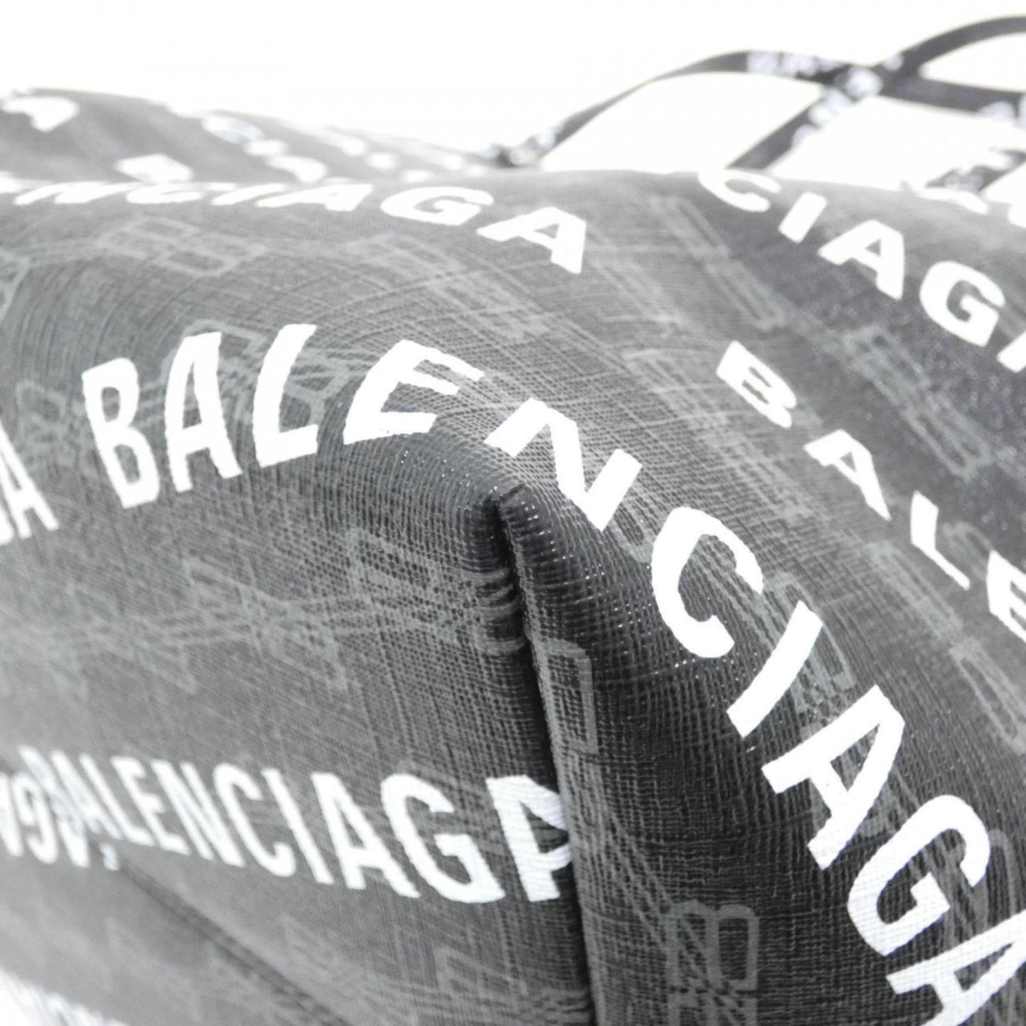 Balenciaga Coated Canvas Black Handbags