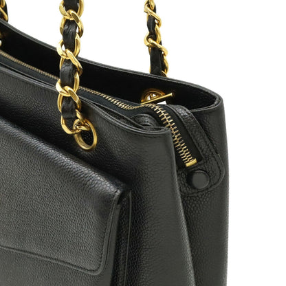 Chanel Calfskin Black Shoulder Bags