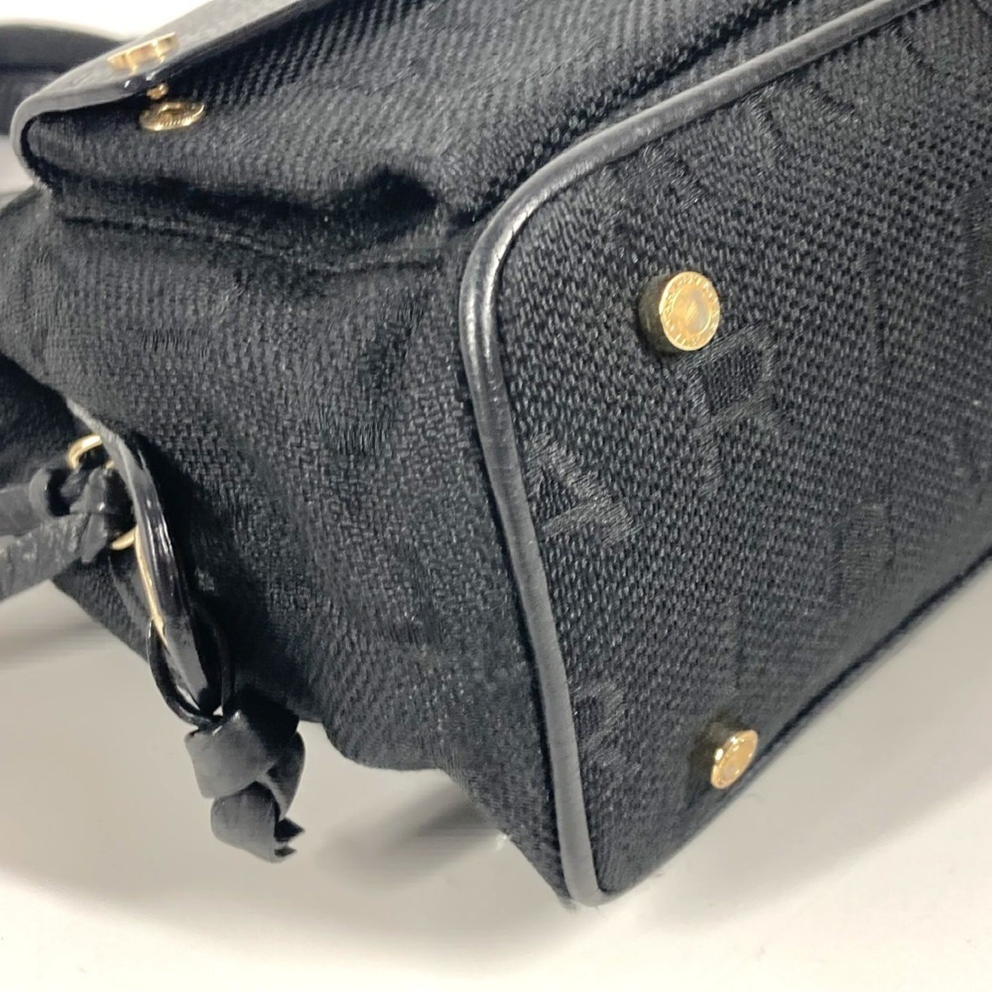 Bvlgari Canvas Black Handbags