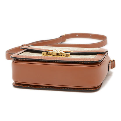 Celine Canvas Gray Shoulder Bags