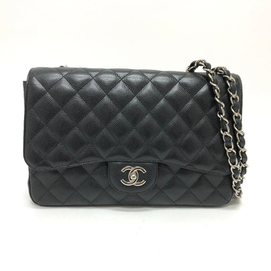 Chanel Calfskin Black Shoulder Bags