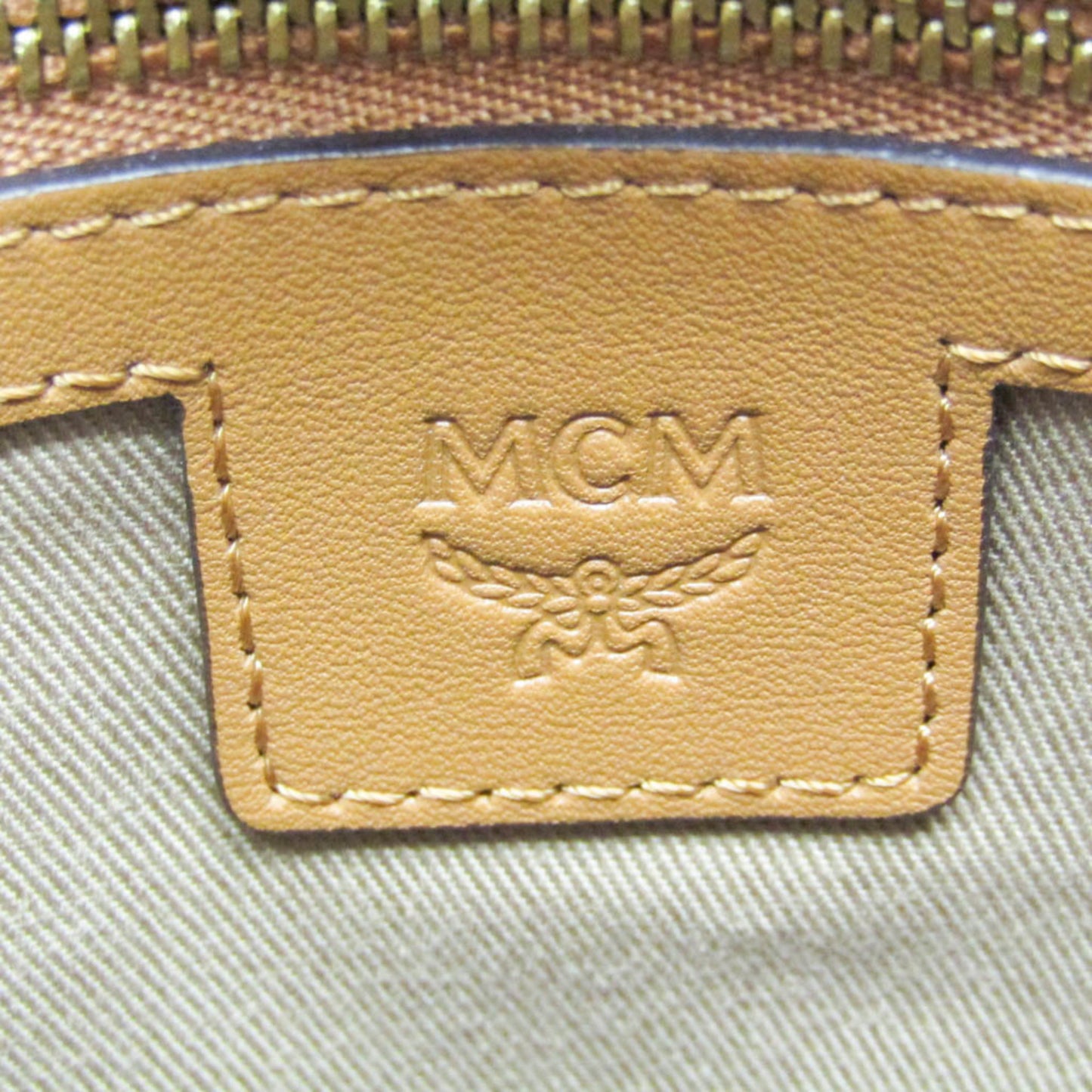 Mcm Coated Canvas Brown Handbags
