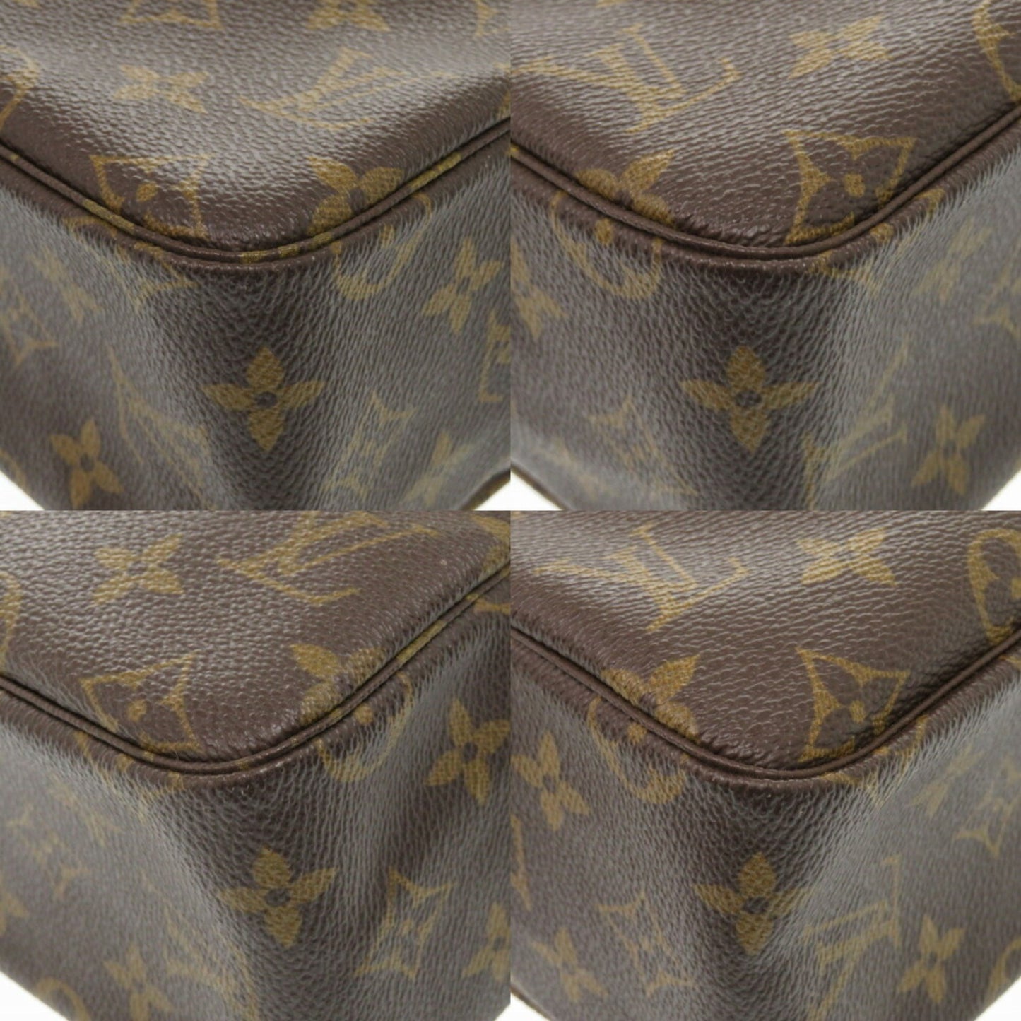 Louis Vuitton Monogram Canvas Brown Clutch Bags