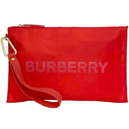 Burberry Nylon Red Clutch Bags