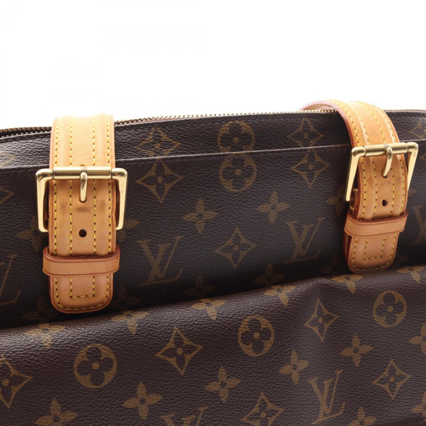 Louis Vuitton Coated Canvas Brown Handbags