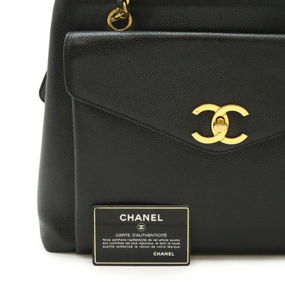 Chanel Calfskin Black Shoulder Bags