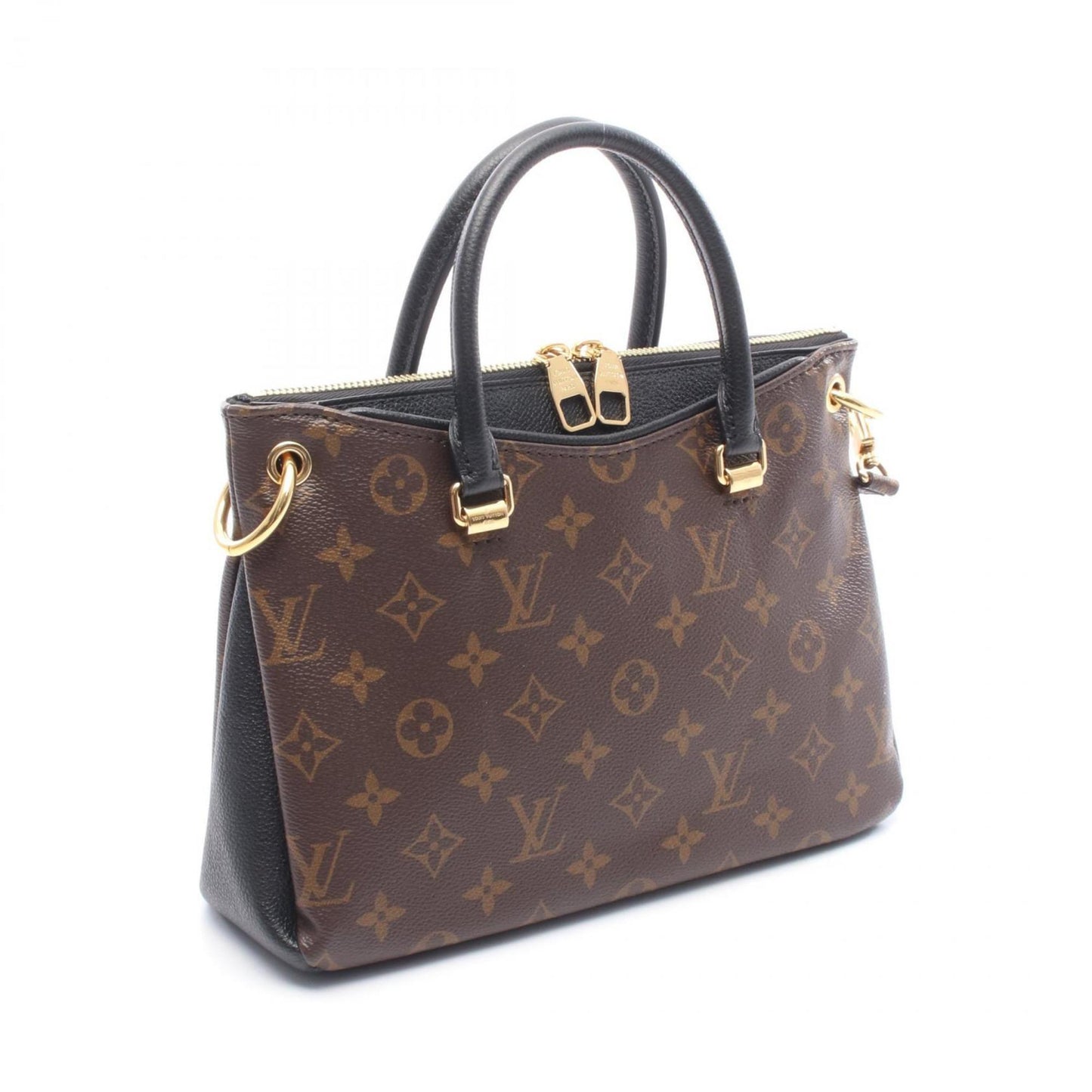 Louis Vuitton Coated Canvas Black Handbags