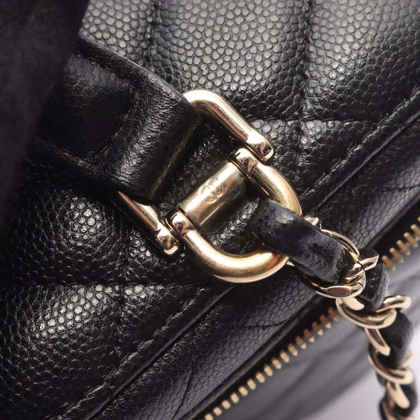Chanel Calfskin Black Shoulder Bags