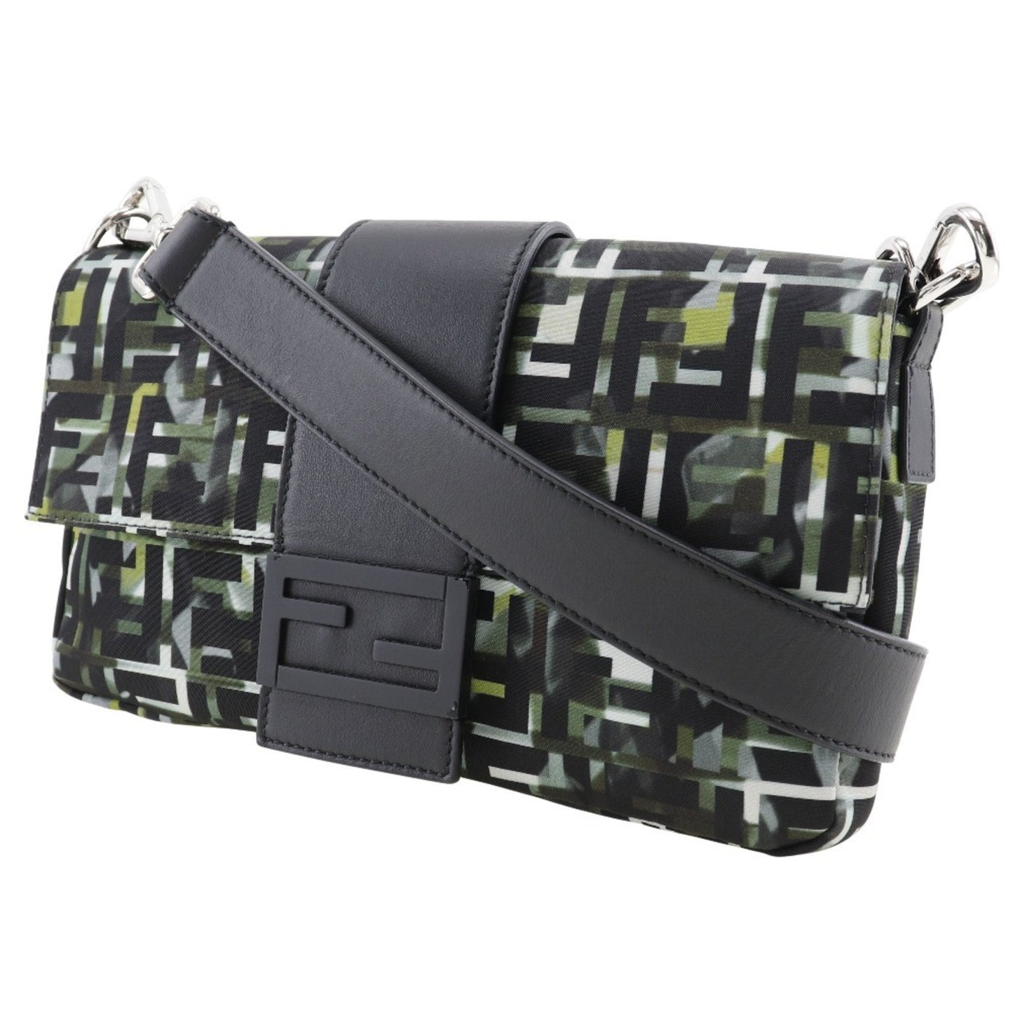 Fendi Nylon Black Shoulder Bags