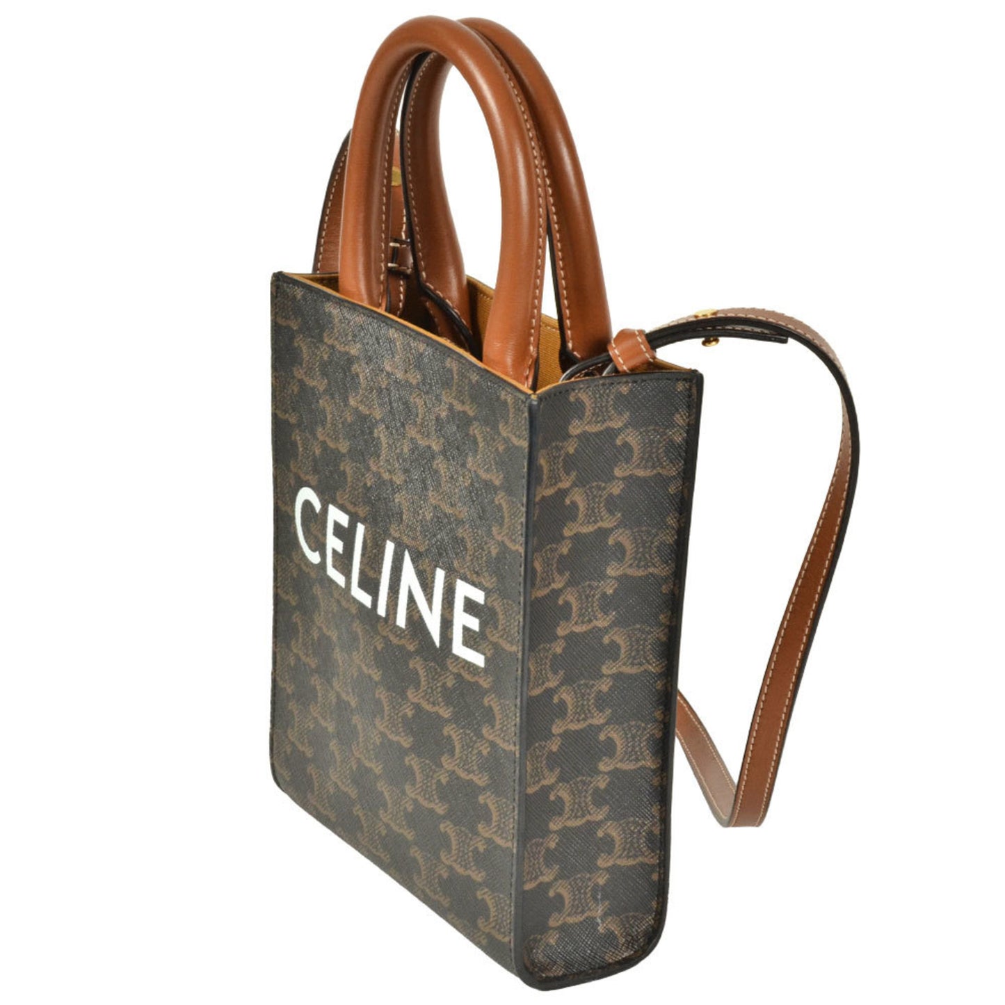 Celine Pvc Brown Shoulder Bags