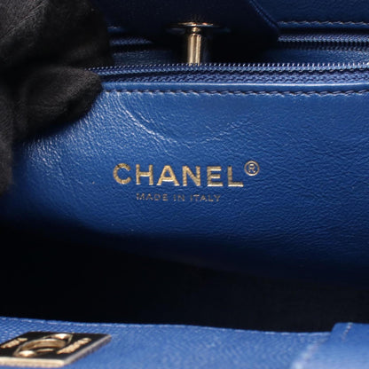 Chanel Calfskin Blue Shoulder Bags