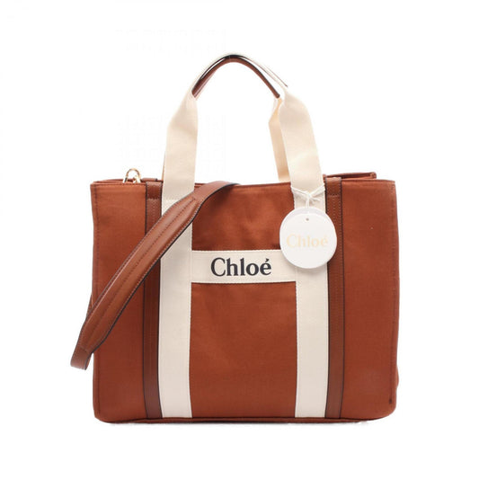 Chloé Canvas Brown Tote Bags