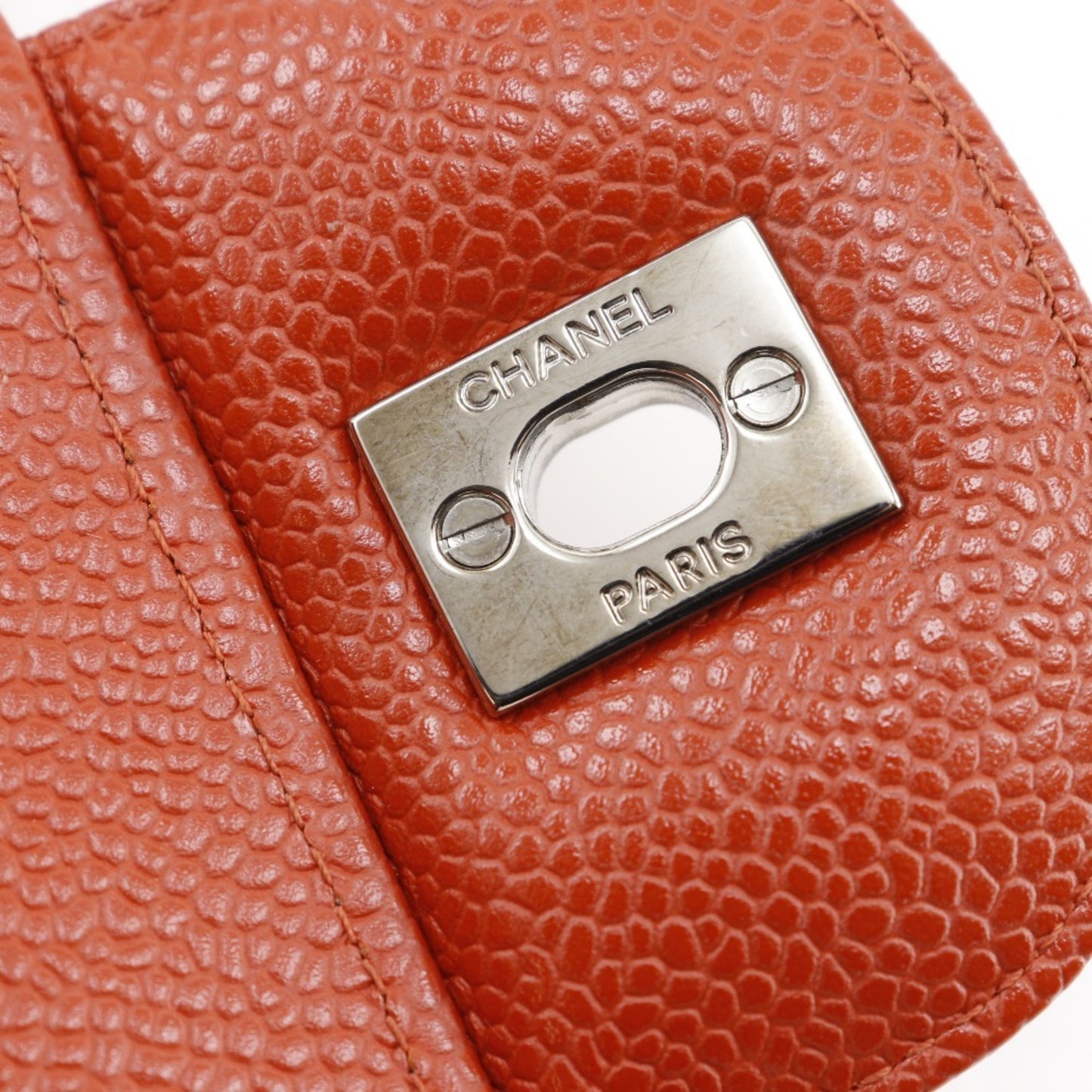 Chanel Calfskin Orange Shoulder Bags