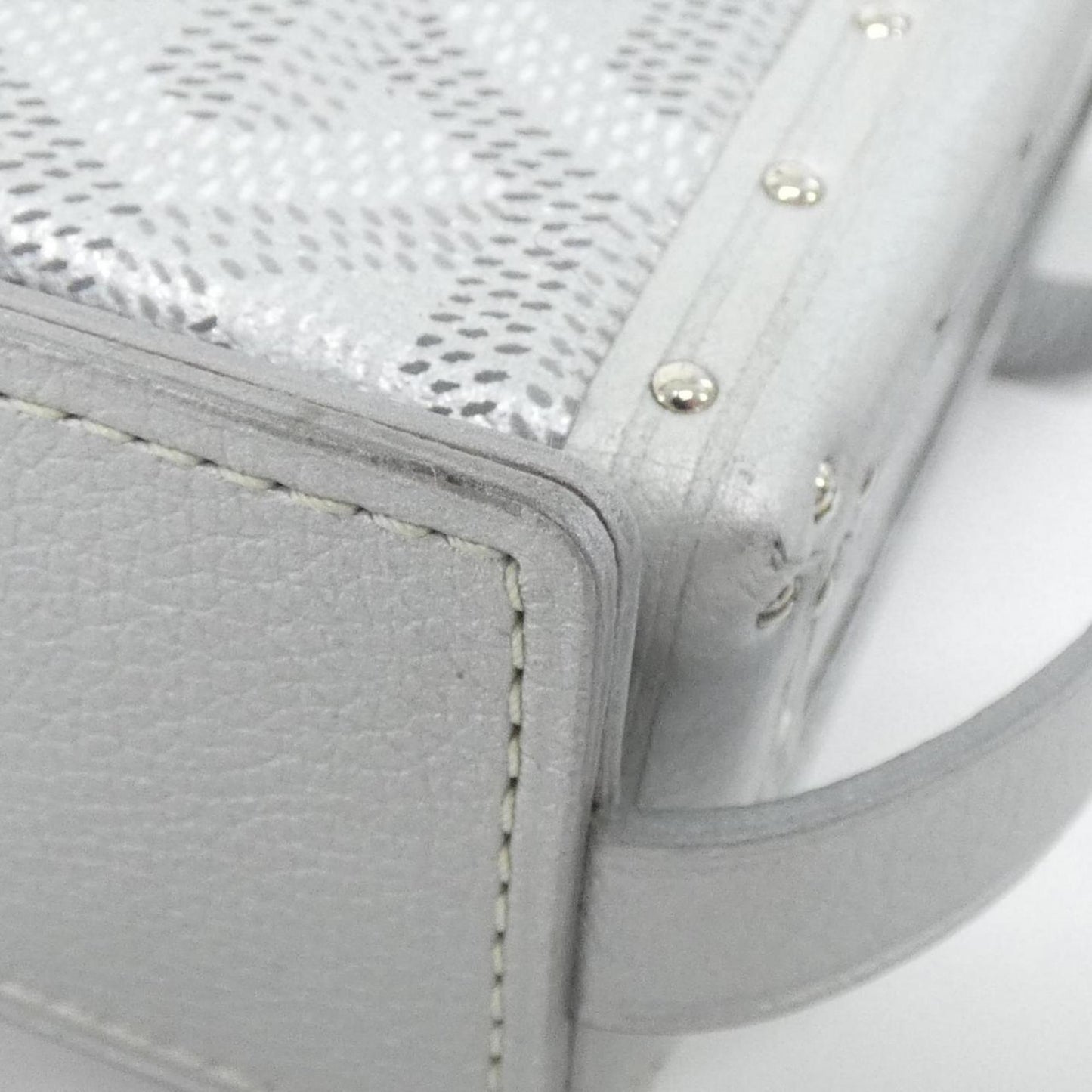 Goyard Coated Canvas Silver Shoulder Bags