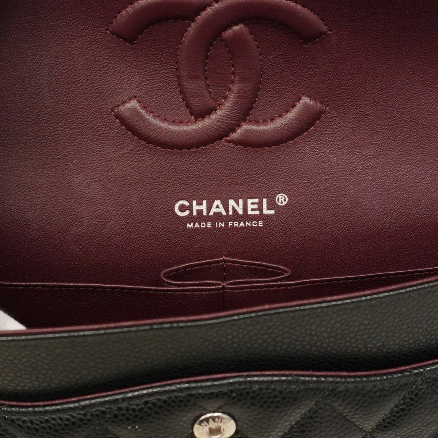 Chanel Calfskin Black Shoulder Bags