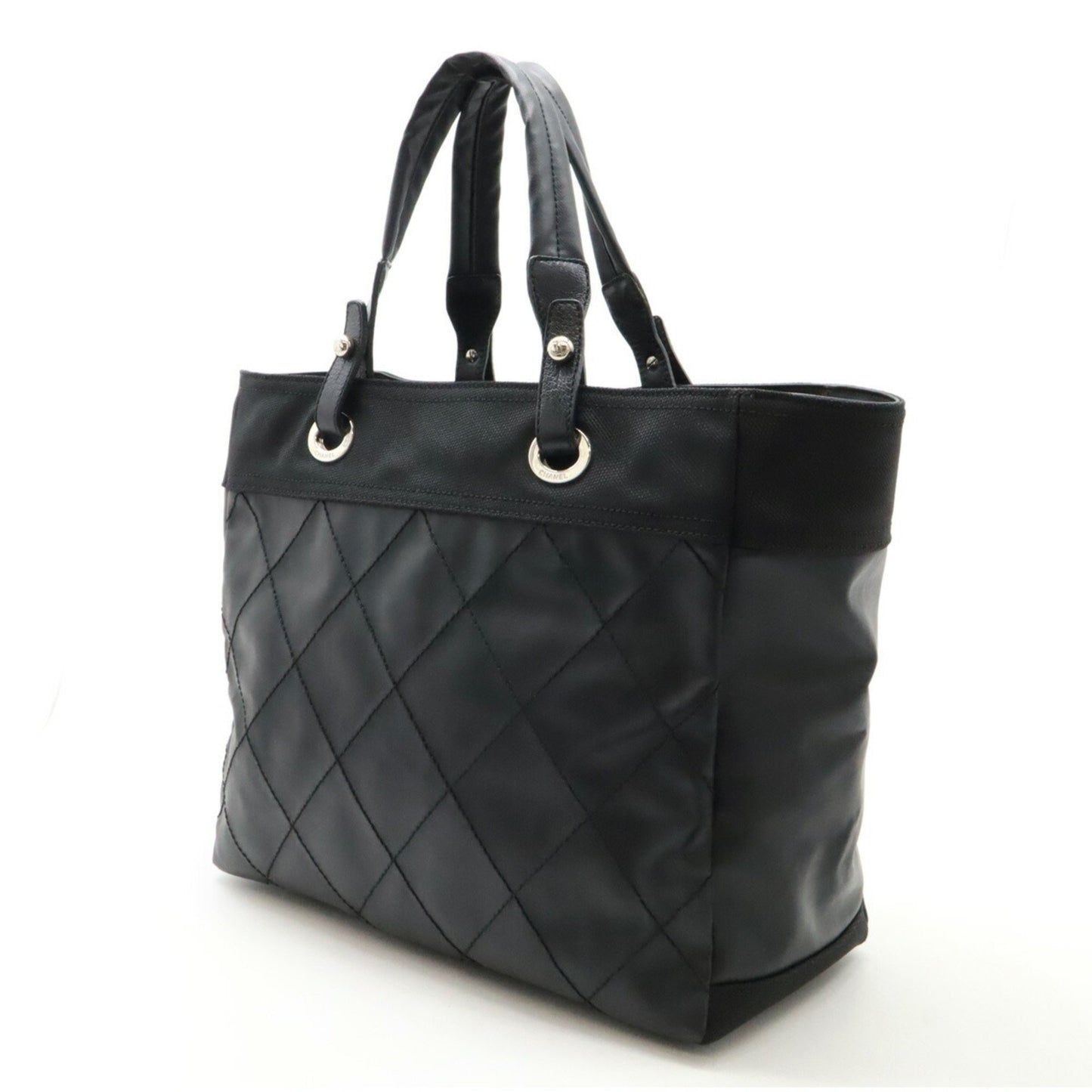 Chanel Coated Canvas Black Handbags