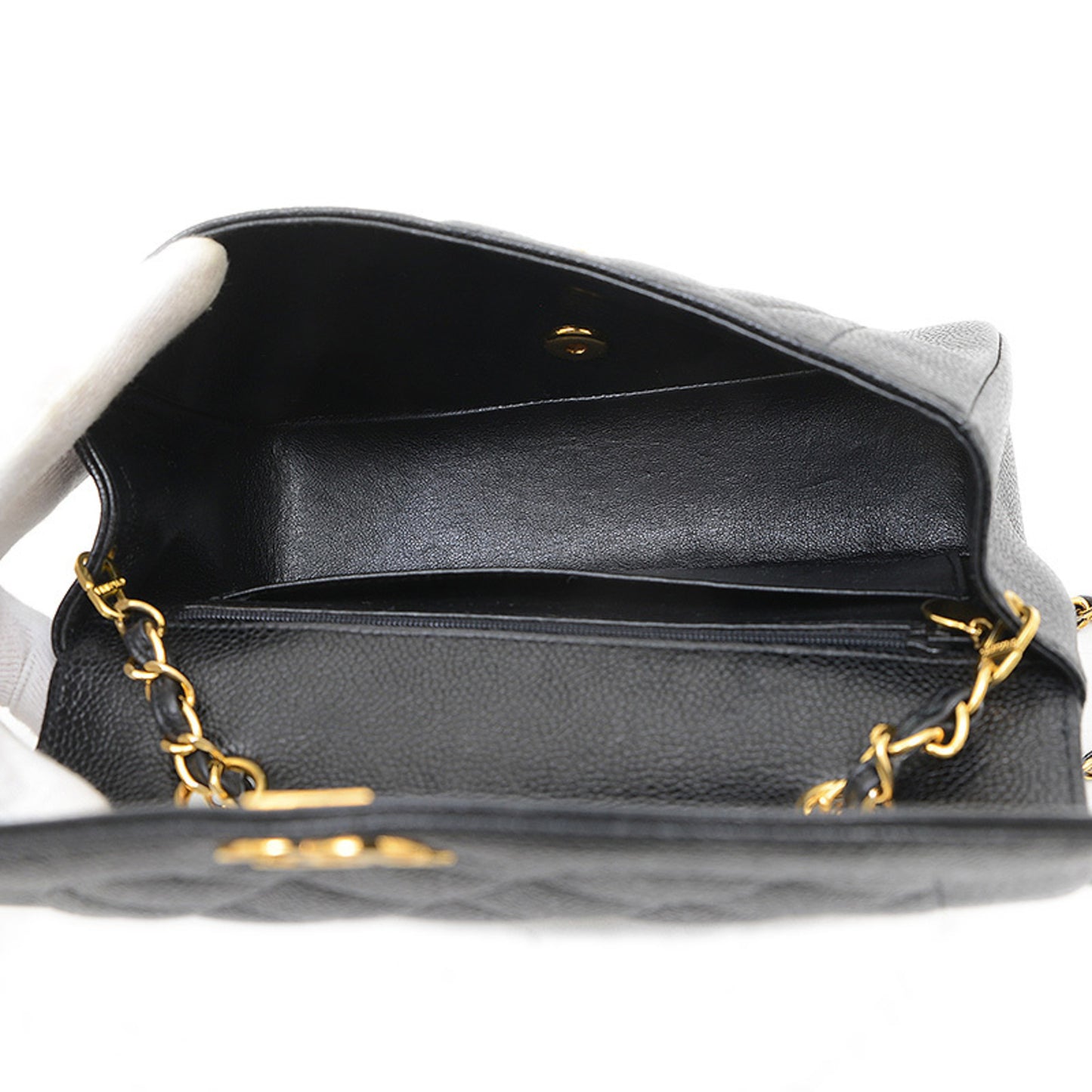 Chanel Calfskin Black Shoulder Bags