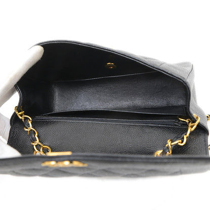 Chanel Calfskin Black Shoulder Bags