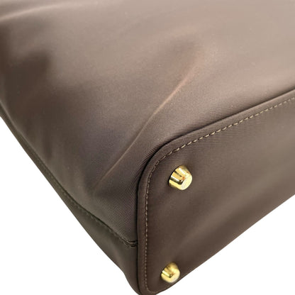 Versace Nylon Brown Shoulder Bags
