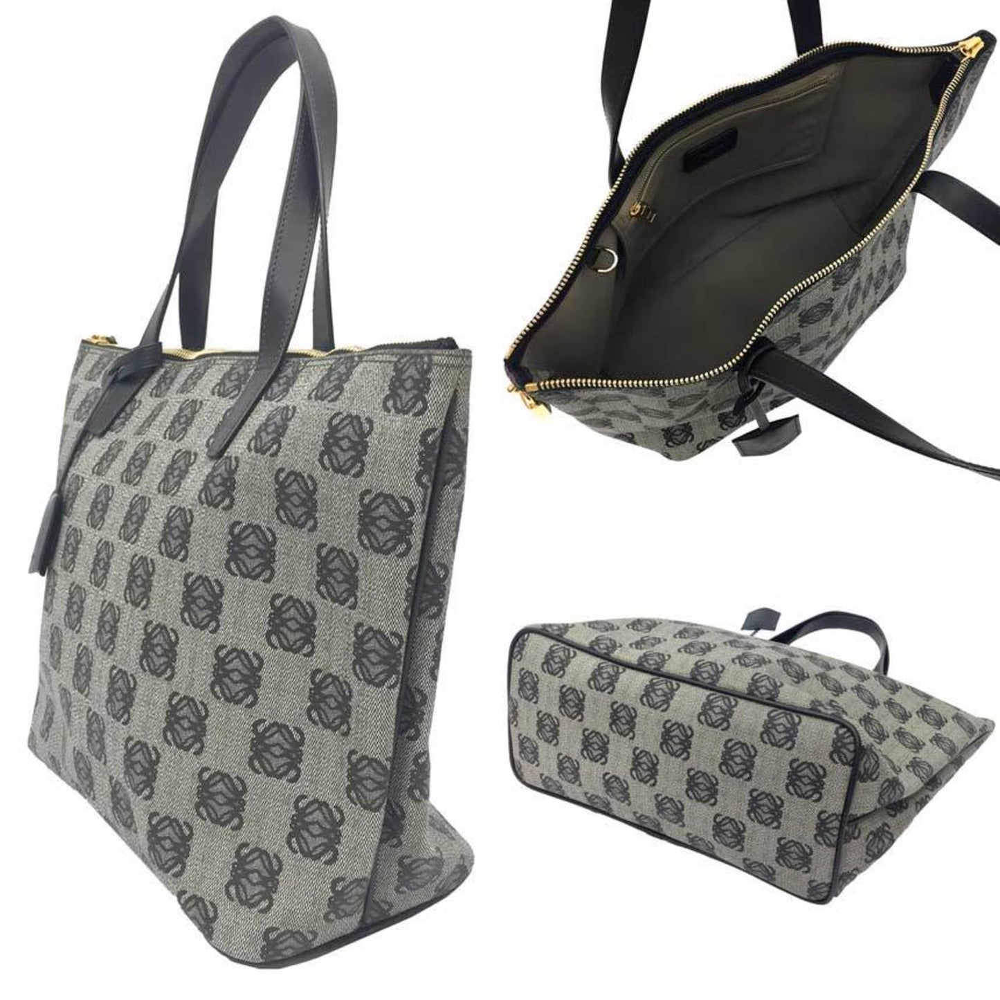 Loewe Pvc Black Tote Bags
