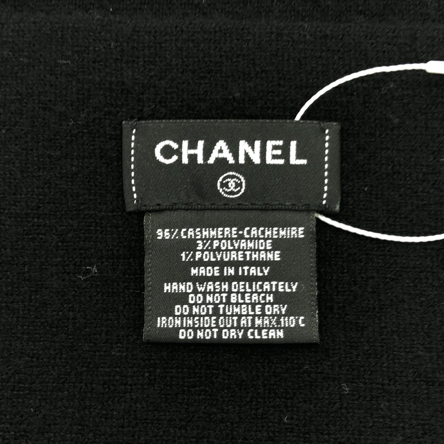 Chanel Cashmere Black Scarves