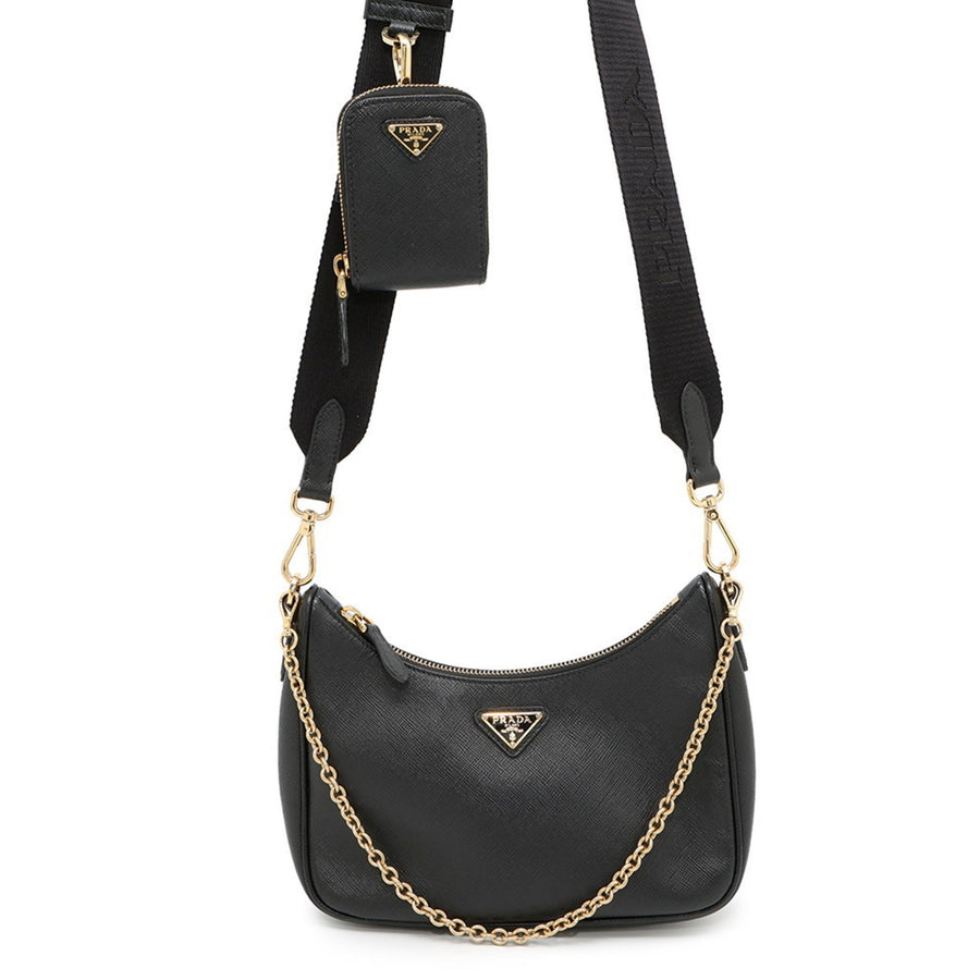 Prada Nylon Black Shoulder Bags