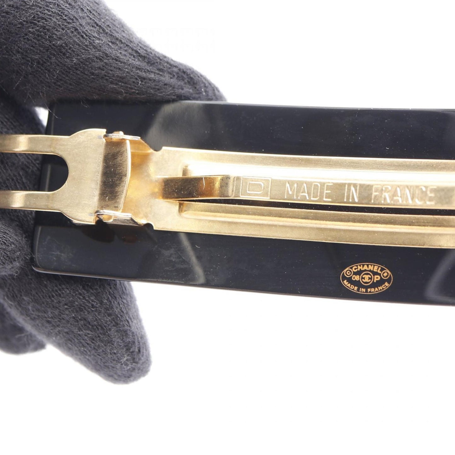 Chanel Glossy Material Black Bracelets