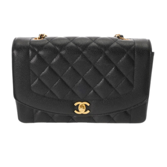 Chanel Calfskin Black Shoulder Bags