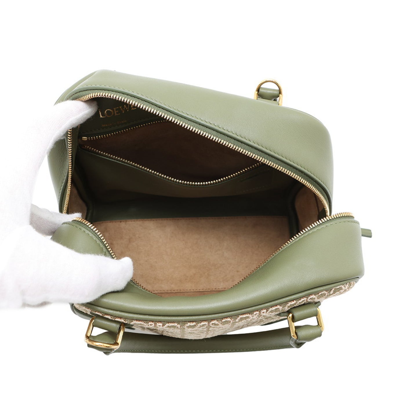 Loewe Canvas Green Handbags