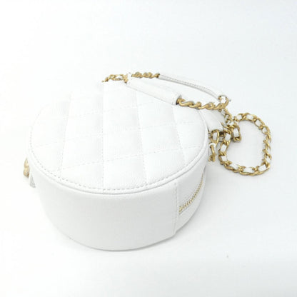 Chanel Calfskin White Shoulder Bags