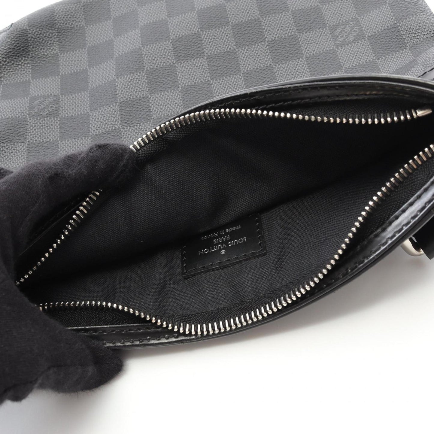 Louis Vuitton Coated Canvas Black Shoulder Bags