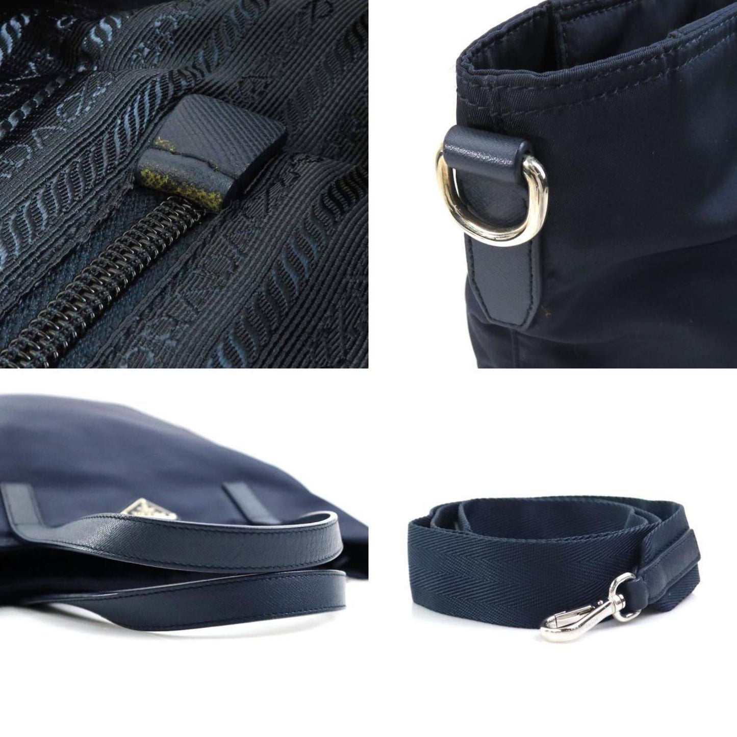 Prada Nylon Blue Handbags