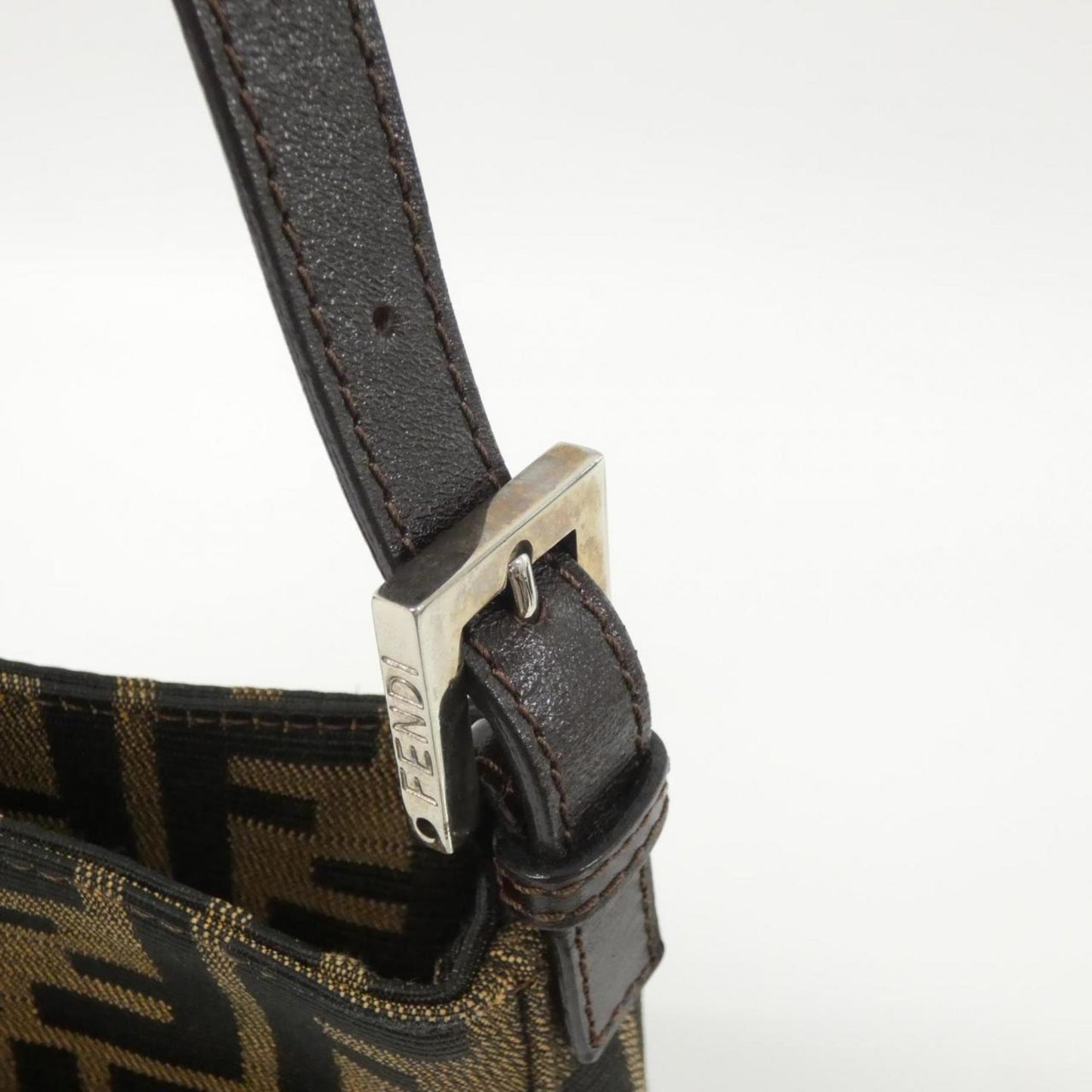 Fendi Canvas Brown Shoulder Bags