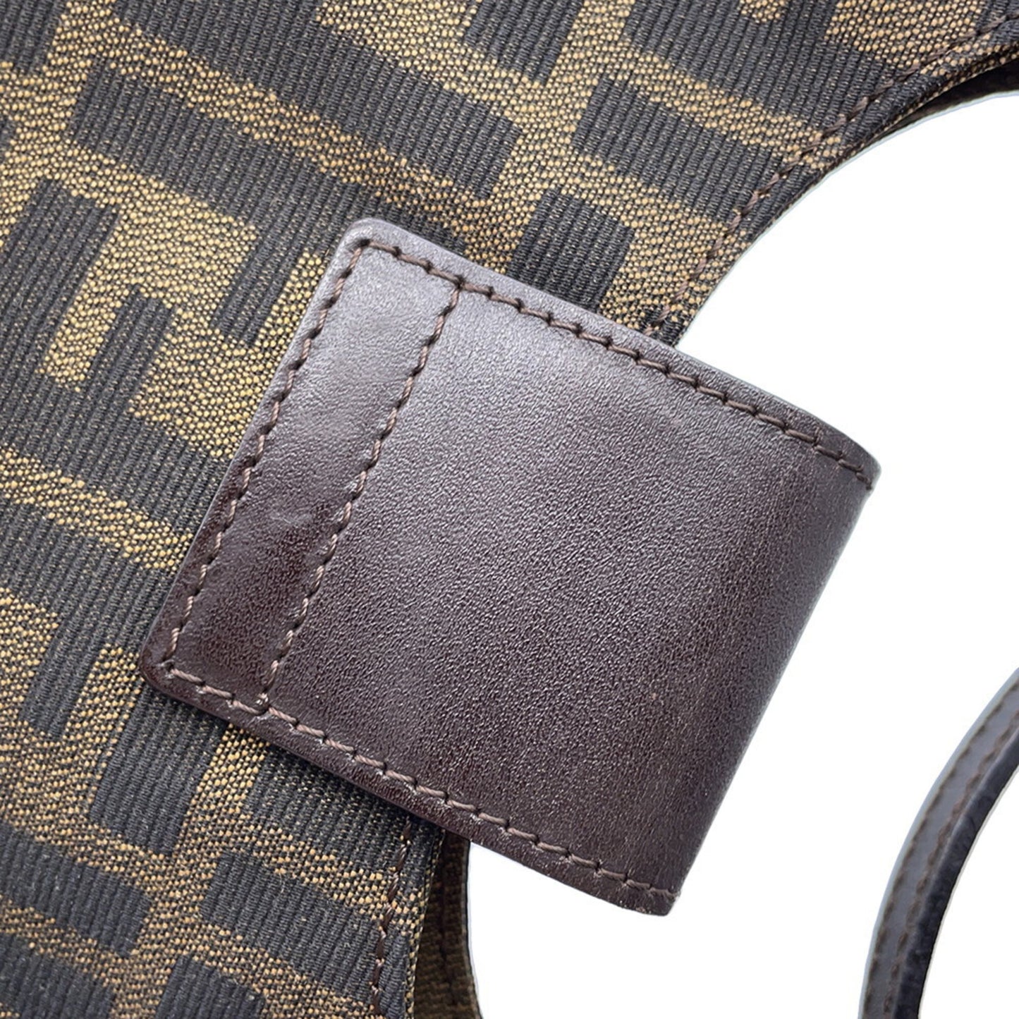 Fendi Canvas Brown Shoulder Bags