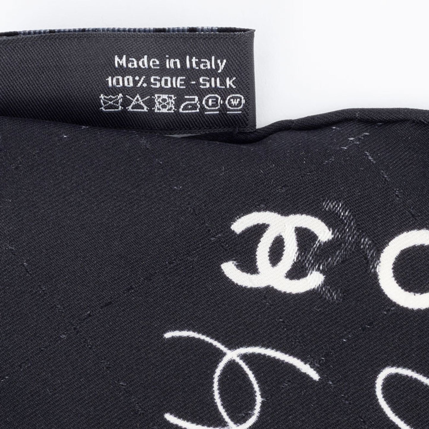 Chanel Silk Black Scarves