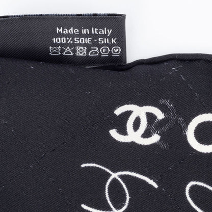 Chanel Silk Black Scarves