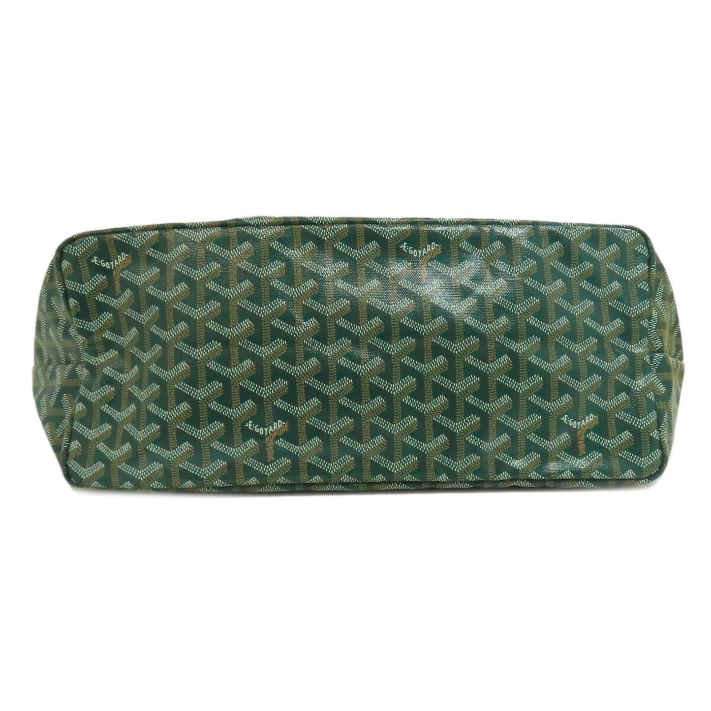 Goyard Coated Canvas Green Tote Bags